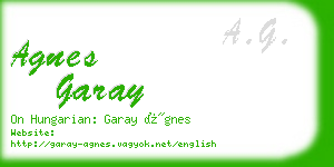 agnes garay business card